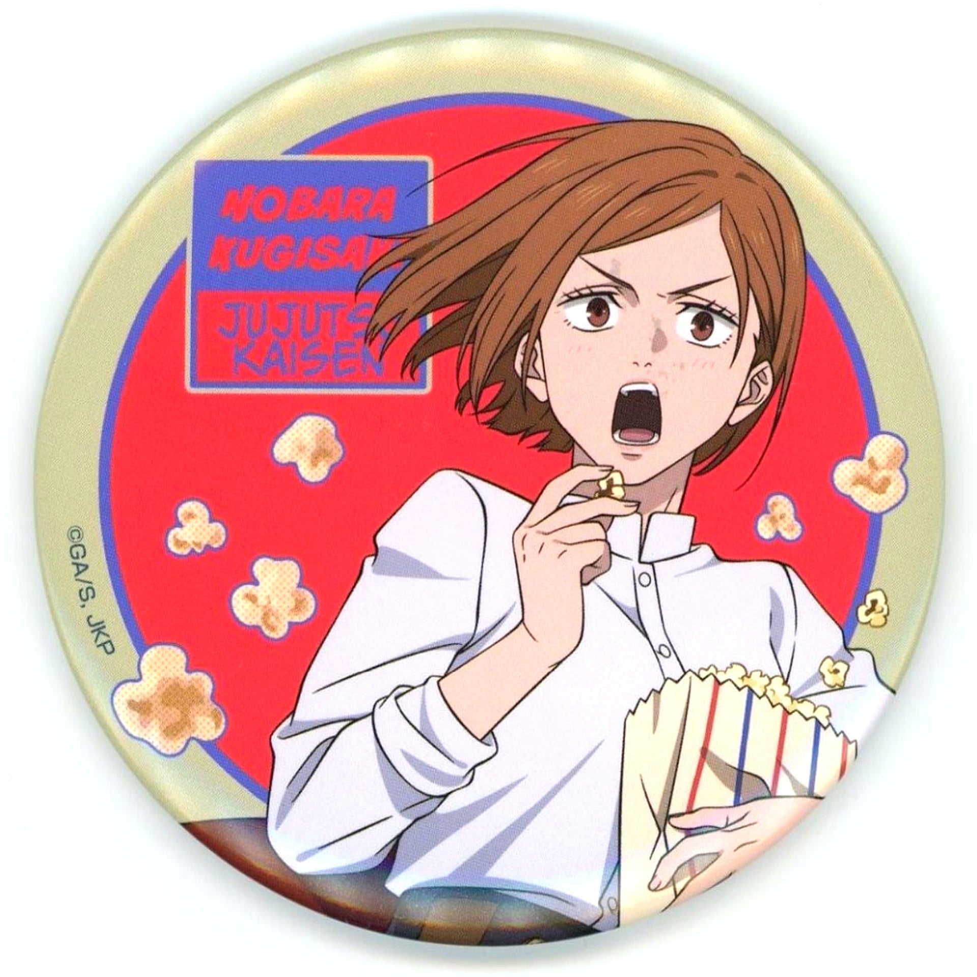 Nobara Kugisaki - Regular Ver. Can Badge Sega Lucky Kuji Jujutsu Kaisen Fun Fun Fun Prize G [USED]