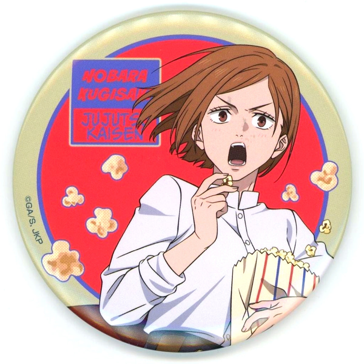 Nobara Kugisaki - Regular Ver. Can Badge Sega Lucky Kuji Jujutsu Kaisen Fun Fun Fun Prize G [USED]