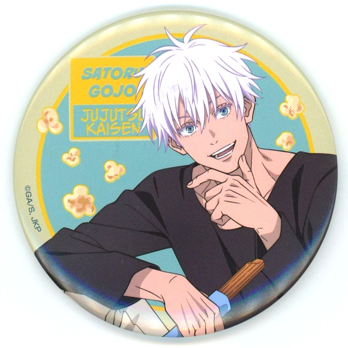 Satoru Gojo - Regular Ver. Can Badge Sega Lucky Kuji Jujutsu Kaisen Fun Fun Fun Prize G [USED]