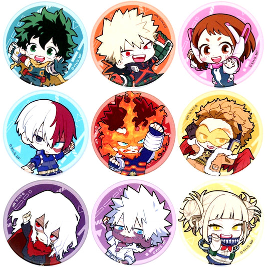 Set of 9 My Hero Academia Mini Character Button Collection Hanging Ver. [USED]