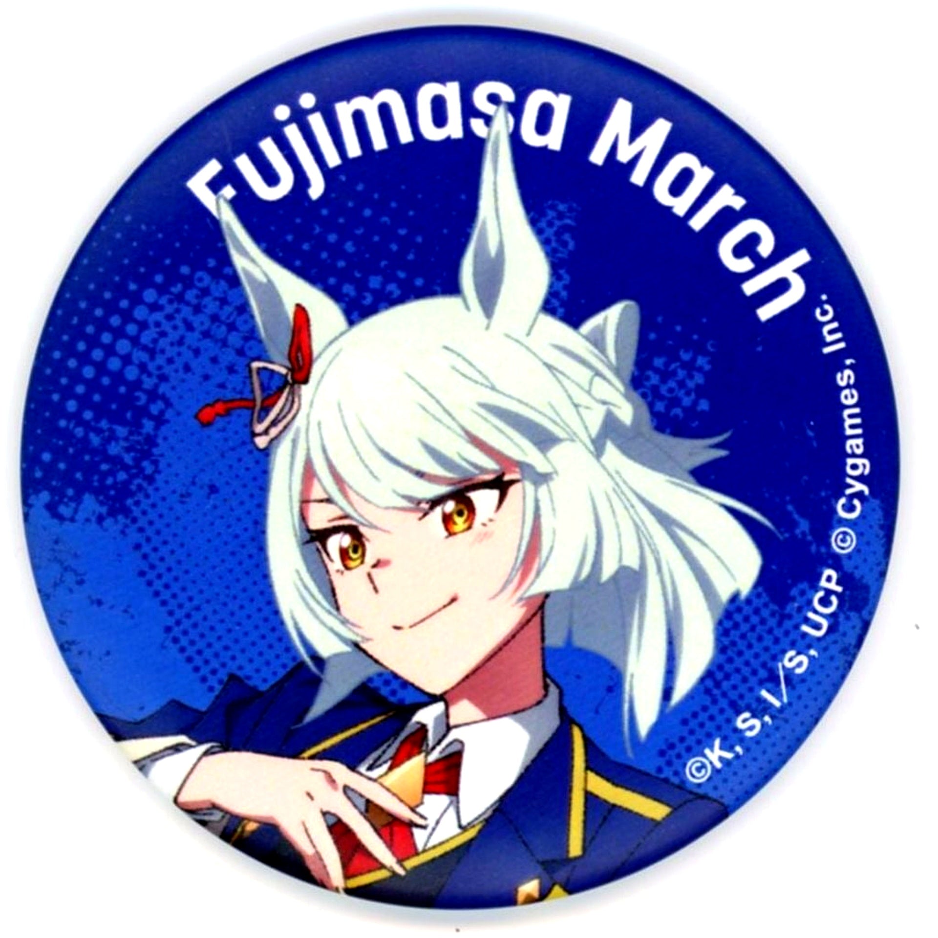 Fujimasa March Uma Musume Cinderella Gray EXHIBITION Monster's Footprints Exhibition Matte Character Badge Collection [USED]