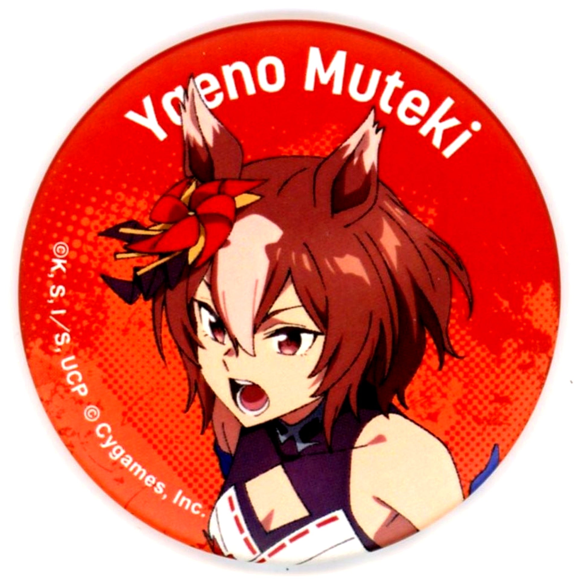 Yaeno Muteki Uma Musume Cinderella Gray EXHIBITION Monster's Footprints Exhibition Matte Character Badge Collection [USED]