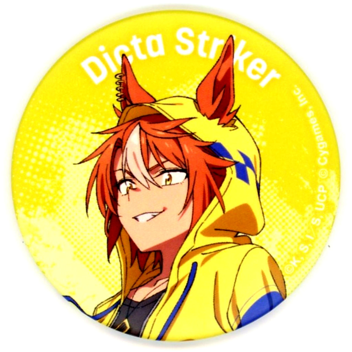 Dictus Striker Uma Musume Cinderella Gray EXHIBITION Monster's Footprints Exhibition Matte Character Badge Collection [USED]