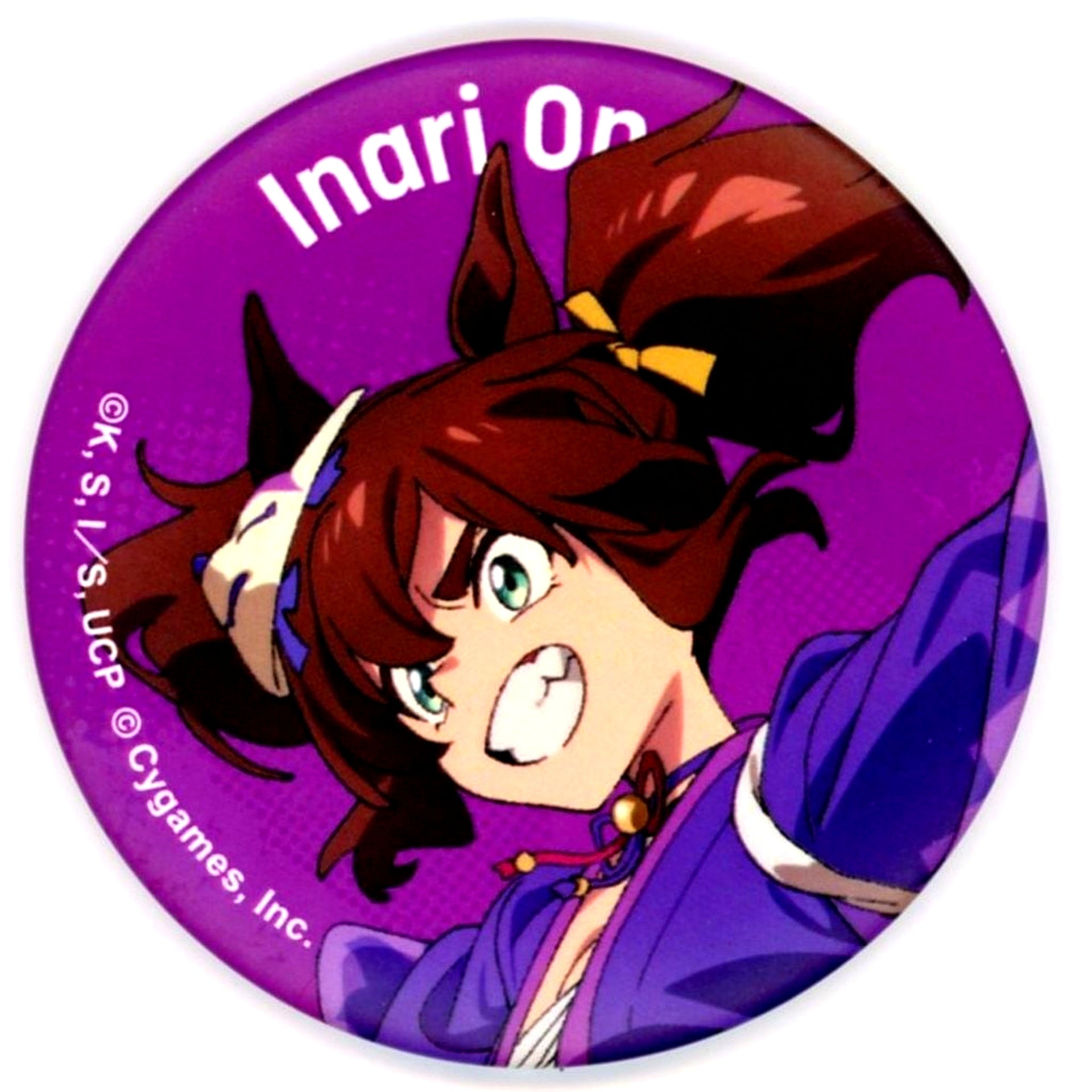 Inari One Uma Musume Cinderella Gray EXHIBITION Monster's Footprints Exhibition Matte Character Badge Collection [USED]