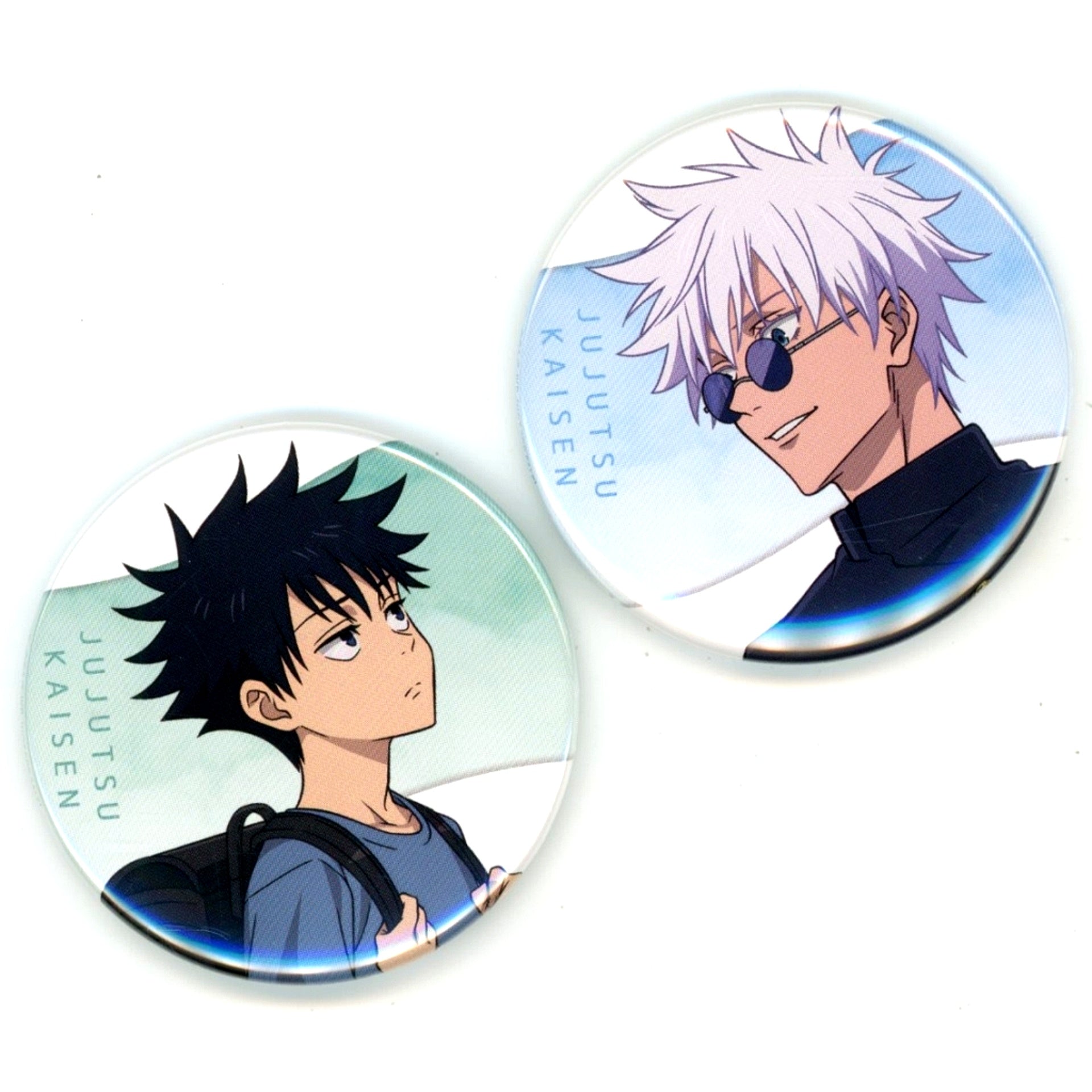Satoru Gojo & Megumi Fushiguro Illustration Button Set of 2 Animate Bonus for Jujutsu Kaisen Hidden Inventory / Premature Death [USED]
