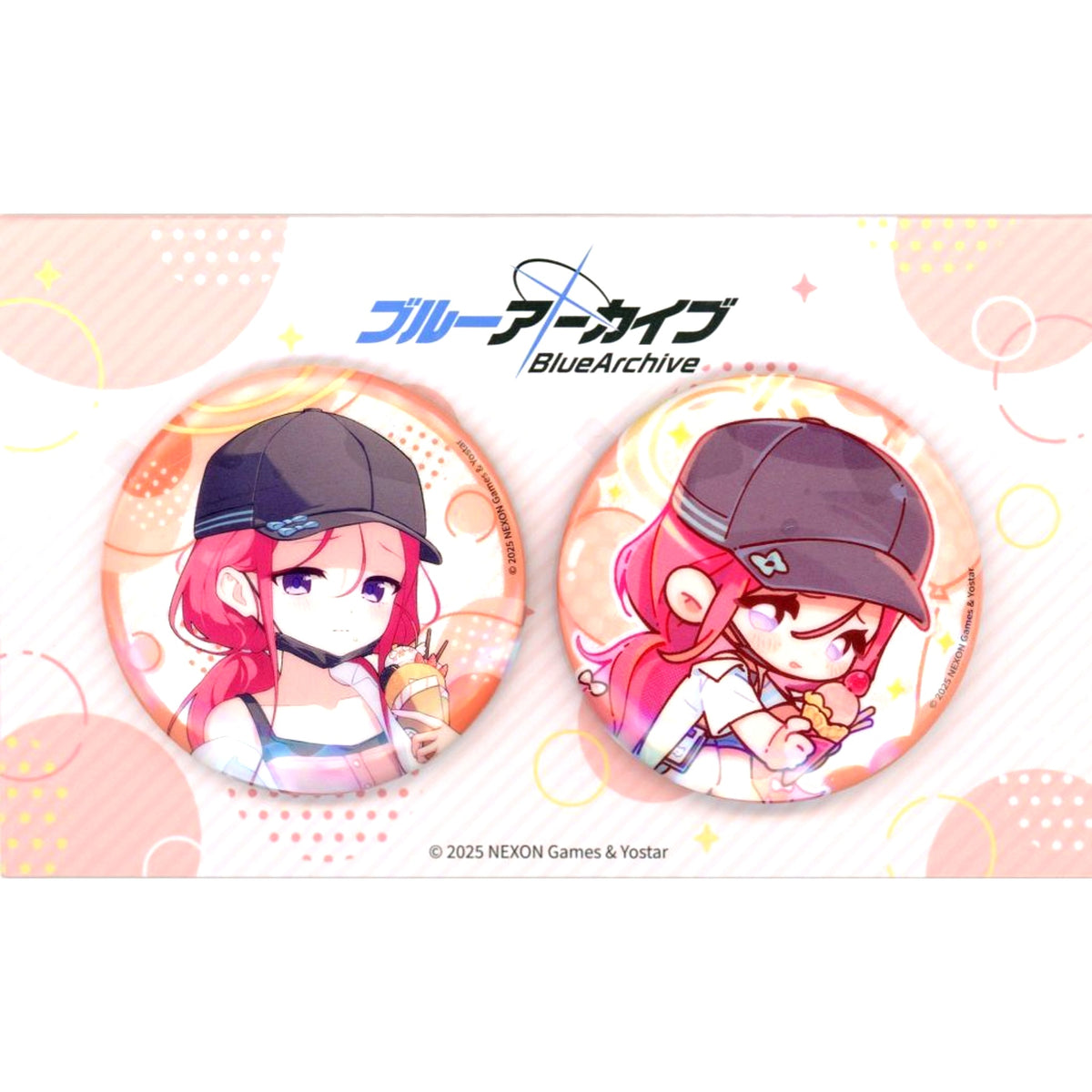 Yuzu Hanaoka Illustration Button Set Game Development Department Blue Archive Yostar Shop Illustration Goods [USED]