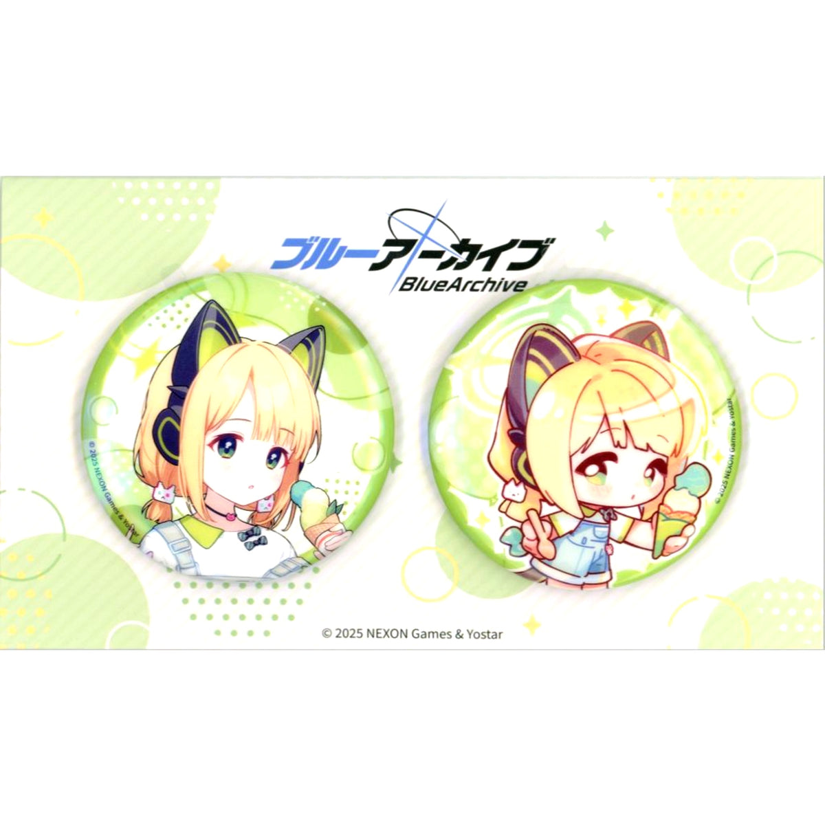 Midori Saiba Illustration Button Set Game Development Department Blue Archive Yostar Shop Illustration Goods [USED]
