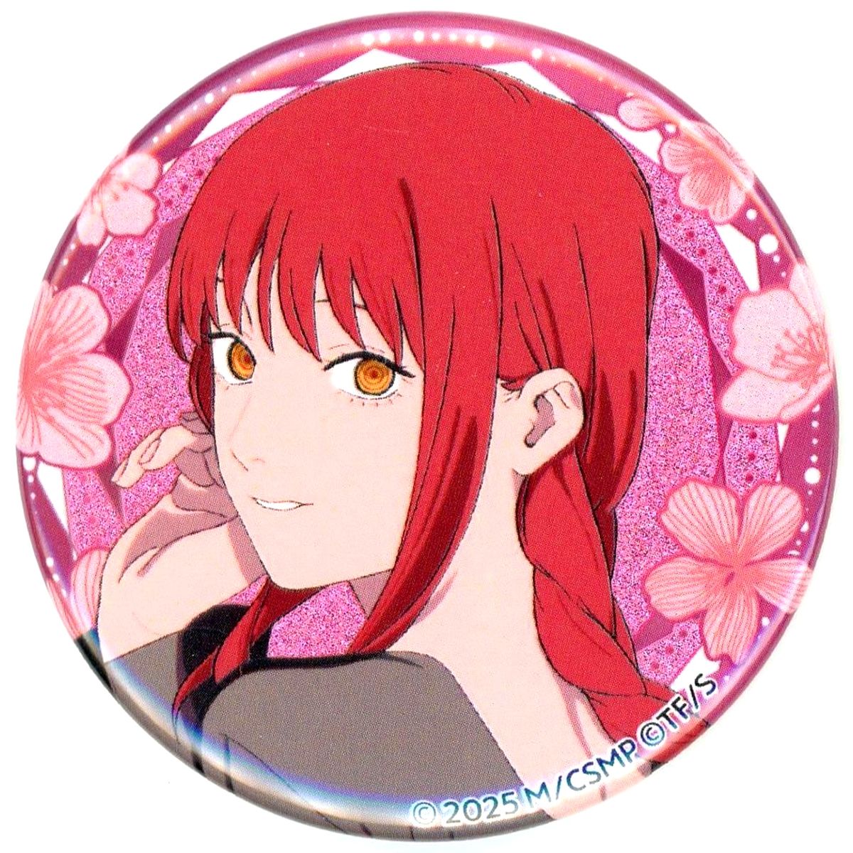 Makima Chainsaw Man the Movie: Reze Arc x Sunshine City Prince Hotel Glitter Button [USED]