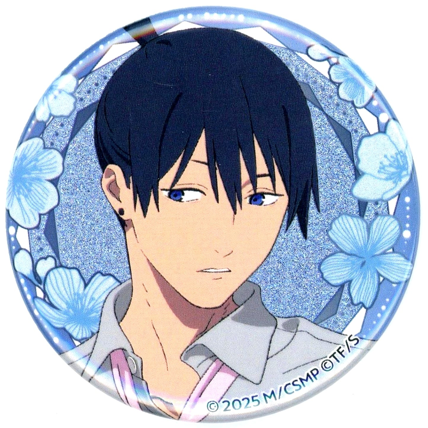 Aki Hayakawa Chainsaw Man The Movie: Reze Arc x Sunshine City Prince Hotel Glitter Button [USED]