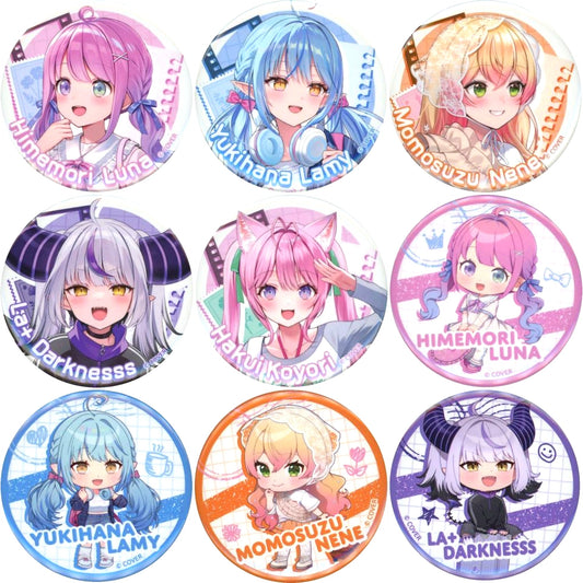 Set of 10 VTuber hololive hololive production official shop in Tokyo Station Random Button hololive TRAVEL Series Vol.1 [USED]