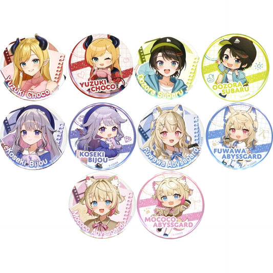 Set of 10 VTuber hololive hololive production official shop in Tokyo Station Random Button hololive TRAVEL Series Vol.2 [USED]