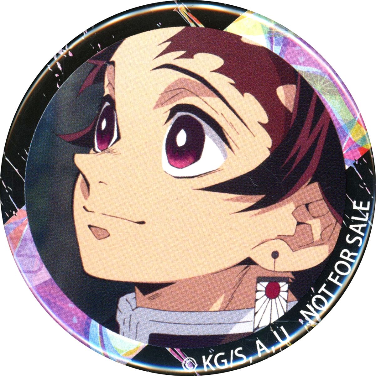 Tanjiro Kamado Demon Slayer: Kimetsu no Yaiba x Kakiyasu Part 3 All-Star Bento Purchase Bonus Original Button [USED]