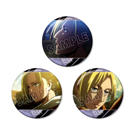 Annie Leonhart Attack on Titan Scene Shot Button Set of 3 [USED]
