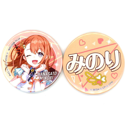 Minori Hanasato Badge Set Sega Lucky Lottery Project Sekai Colorful Stage feat. Hatsune Miku Vol.7 Prize F [USED]