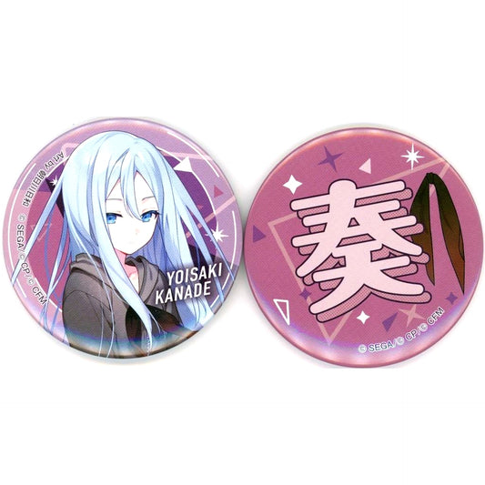 Kanade Yoisaki Badge Set Sega Lucky Lottery Project Sekai Colorful Stage feat. Hatsune Miku Vol.7 Prize F [USED]