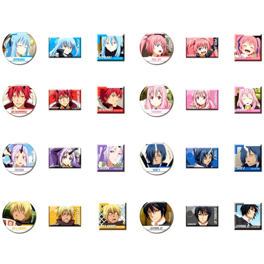 Set of 24 Arekore Puchi Button That Time I Got Reincarnated as a Slime [USED]