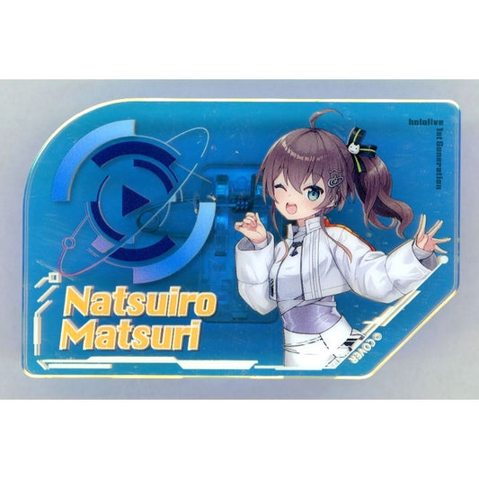 Natsuiro Matsuri Aurora Acrylic Name Badge Virtual YouTuber Holo Live hololive SUPER EXPO 2026 [USED]
