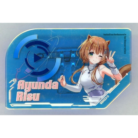 Ayunda Risu Virtual YouTuber Holo Live hololive SUPER EXPO 2026 Aurora Acrylic Name Badge [USED]