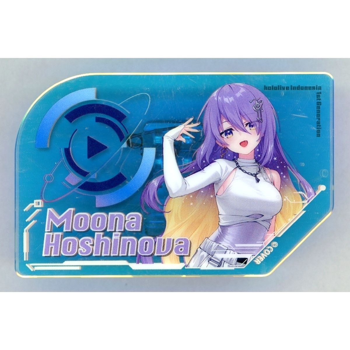 Moona Hoshinova Virtual YouTuber Holo Live hololive SUPER EXPO 2026 Aurora Acrylic Name Badge [USED]
