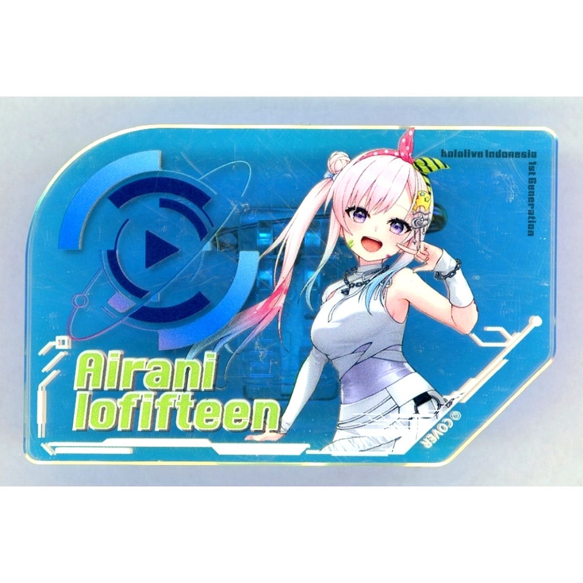 Airani Iofifteen Virtual YouTuber Holo Live hololive SUPER EXPO 2026 Aurora Acrylic Name Badge [USED]