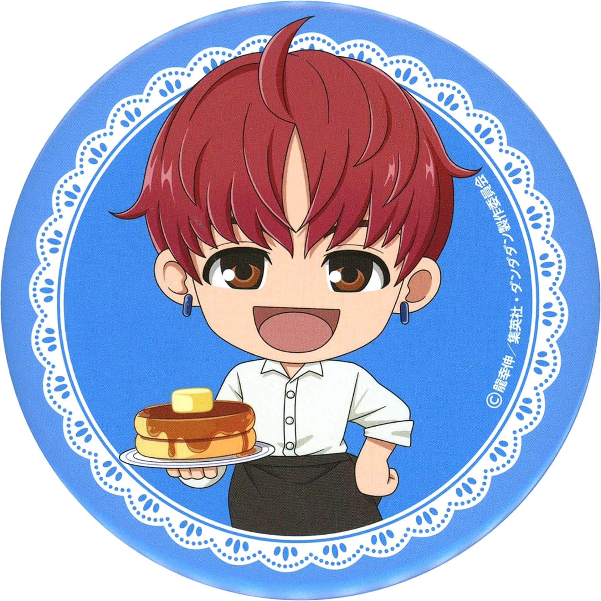 Jin Enjoji - Mini Character Big Badge Sega Lucky Lottery TV Anime Dandadan Good coffee break Prize E [USED]