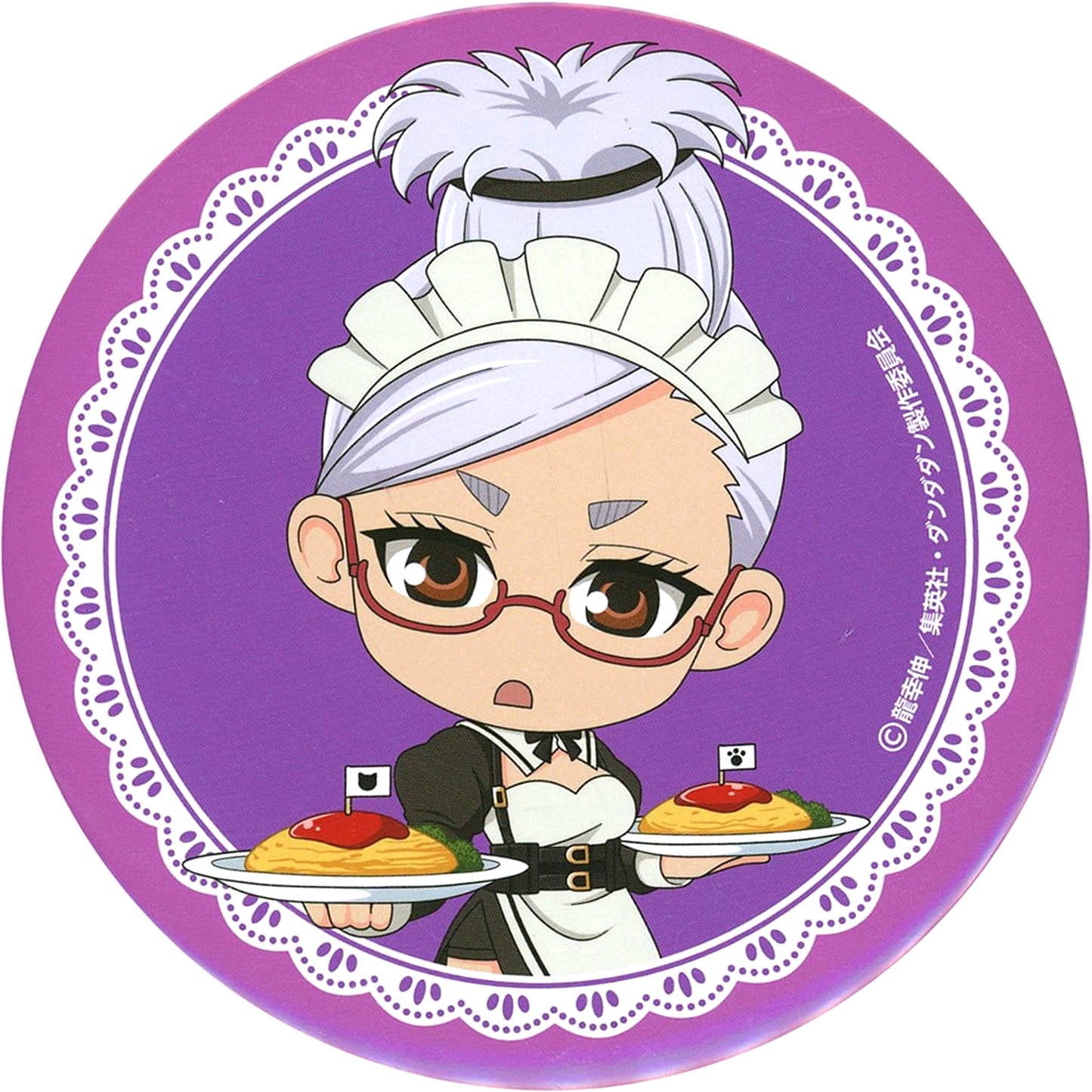Seiko Ayase - Mini Character Big Badge Sega Lucky Lottery TV Anime Dandadan Good coffee break Prize E [USED]