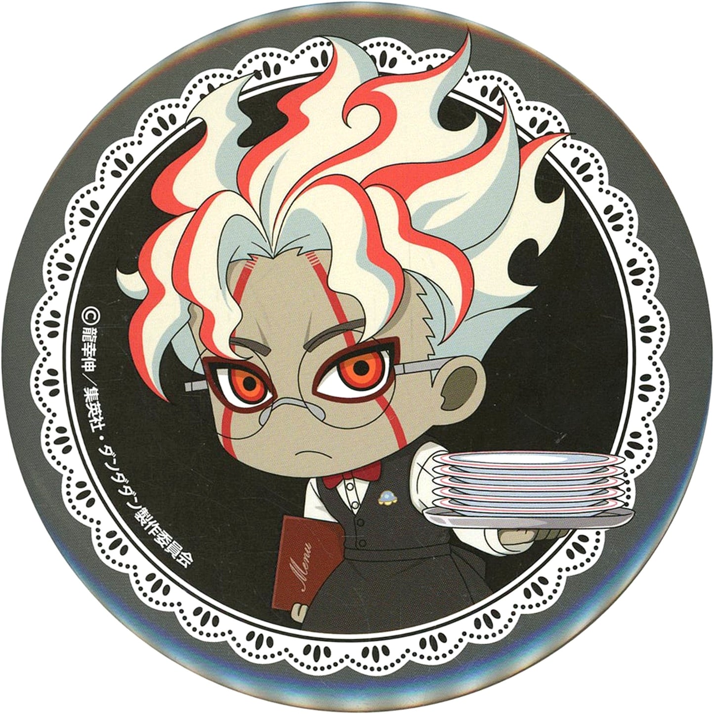 Ken Takakura - Okarun / Transformed / Mini Character Big Badge Sega Lucky Lottery TV Anime Dandadan Good coffee break Prize E [USED]