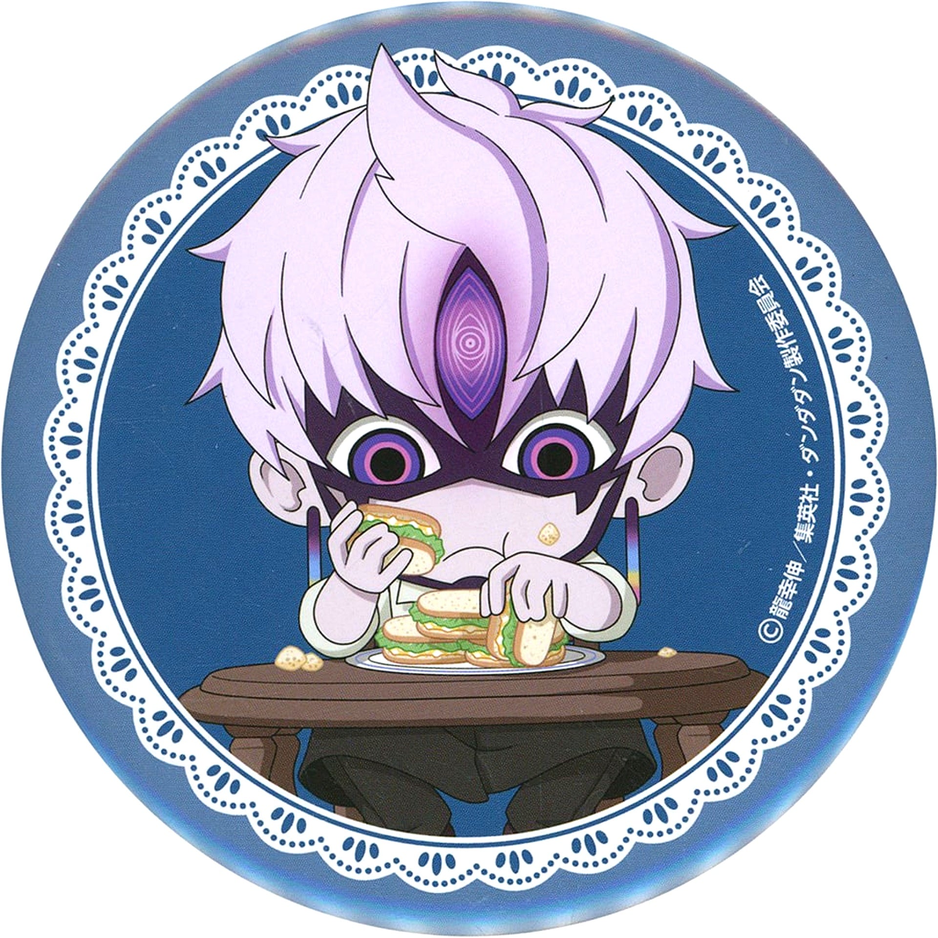 Jin Enjoji - Jiji / Transformed / Mini Character Big Badge Sega Lucky Lottery TV Anime Dandadan Good coffee break Prize E [USED]