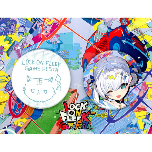 Ars Almal Virtual YouTuber Nijisanji LOCK ON FLEEK GAME FESTA Button Set [USED]