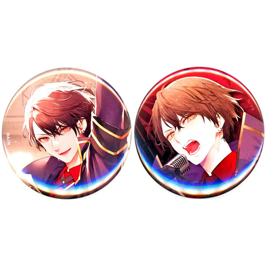 Set of 2 Kagami Hayato Virtual YouTuber Nijisanji 1st One Man Live ALPHA ONE Capsule Toy Button [USED]