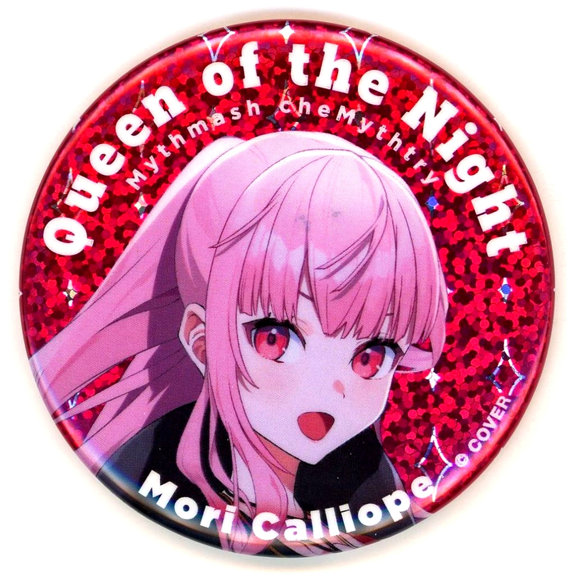 Mori Calliope Virtual YouTuber Hololive English Mythmash cheMythtry Glitter Button [USED]