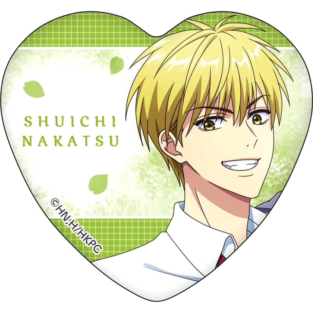 Shuichi Nakatsu Hana-Kimi: For You in Full Blossom Heart Shaped Chara Badge Collection [USED]