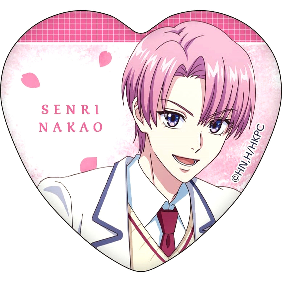 Senri Nakao Hana-Kimi: For You in Full Blossom Heart Shaped Chara Badge Collection [USED]