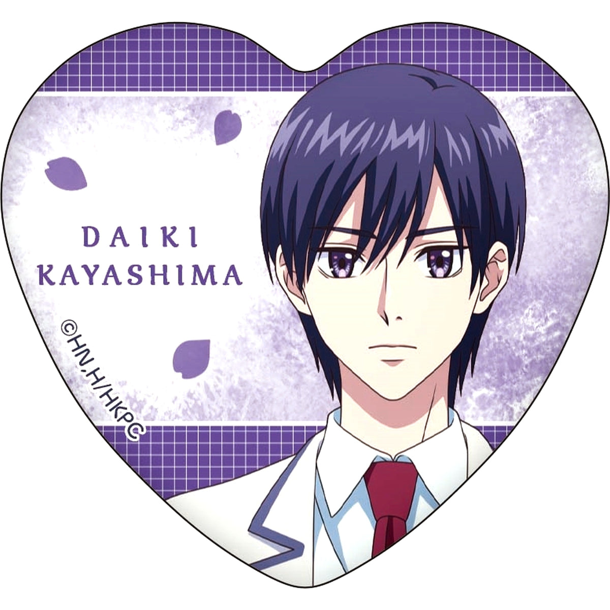 Taiki Kayashima Hana-Kimi: For You in Full Blossom Heart Shaped Chara Badge Collection [USED]