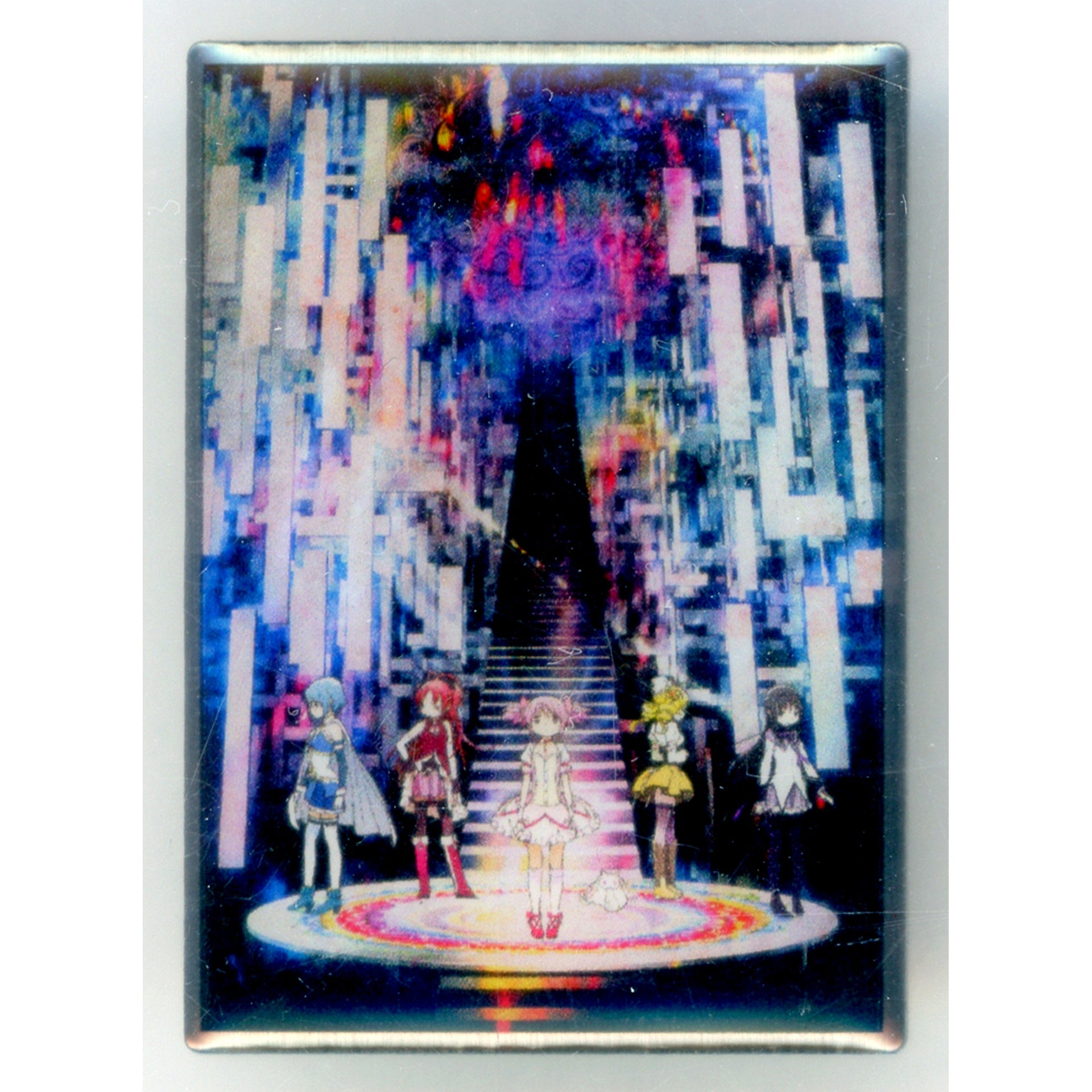 Group Puella Magi Madoka Magica Key Visual Pin Shaft 50th Anniv Exhibition Goods [USED]