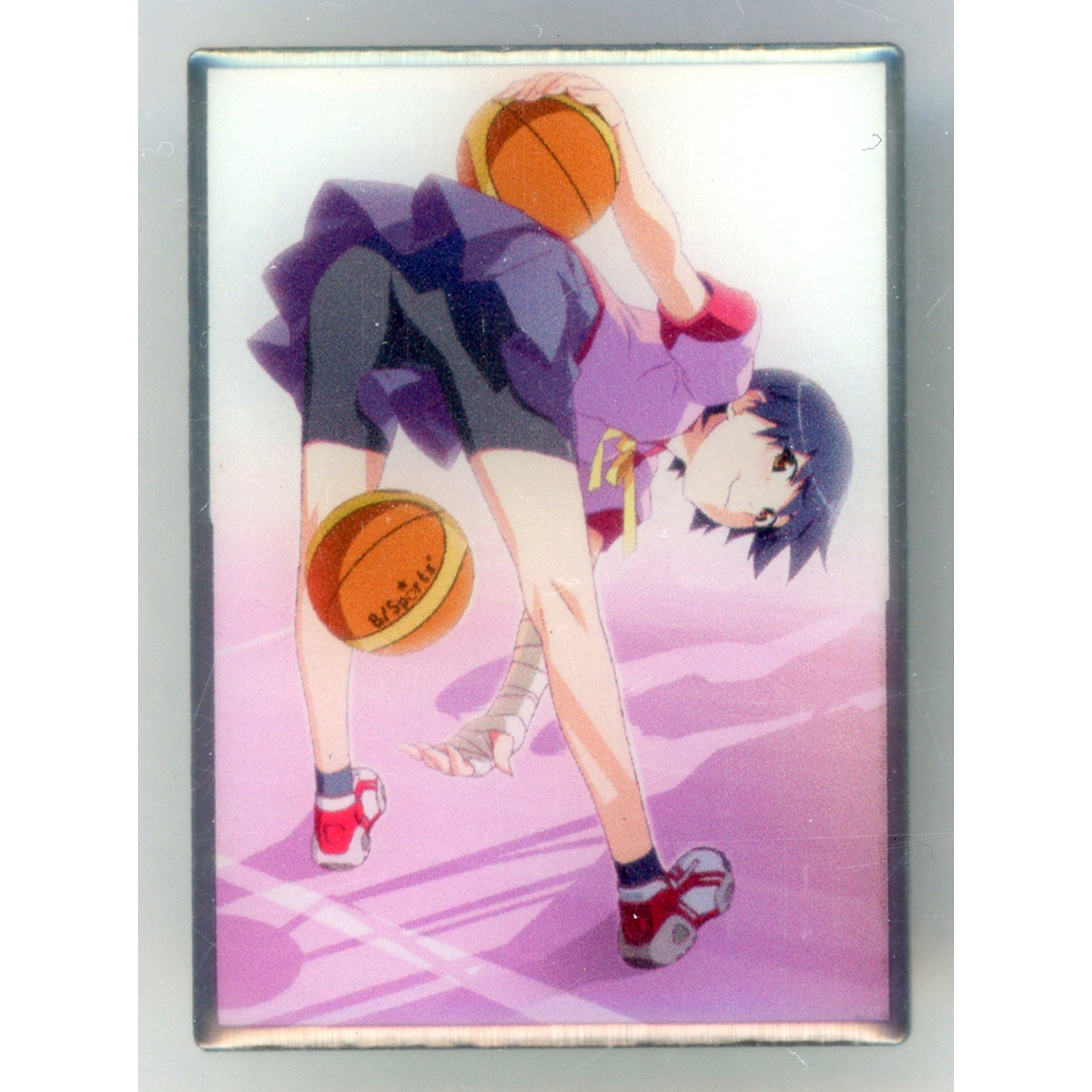 Suruga Kanbaru Key Visual Pins Bakemonogatari Shaft 50th Anniversary Exhibition Goods [USED]