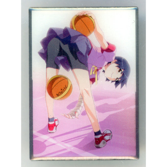 Suruga Kanbaru Key Visual Pins Bakemonogatari Shaft 50th Anniversary Exhibition Goods [USED]