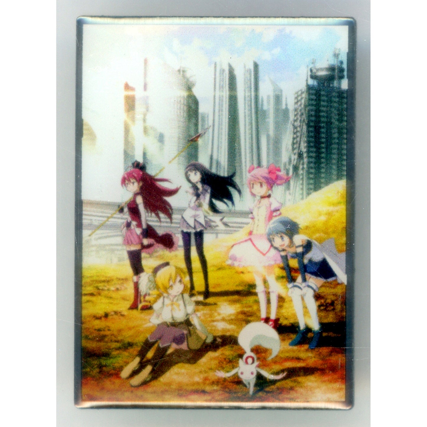 Group Puella Magi Madoka Magica The Movie Part 1 Beginnings Key Visual Pin Shaft 50th Anniv Exhibition Goods [USED]