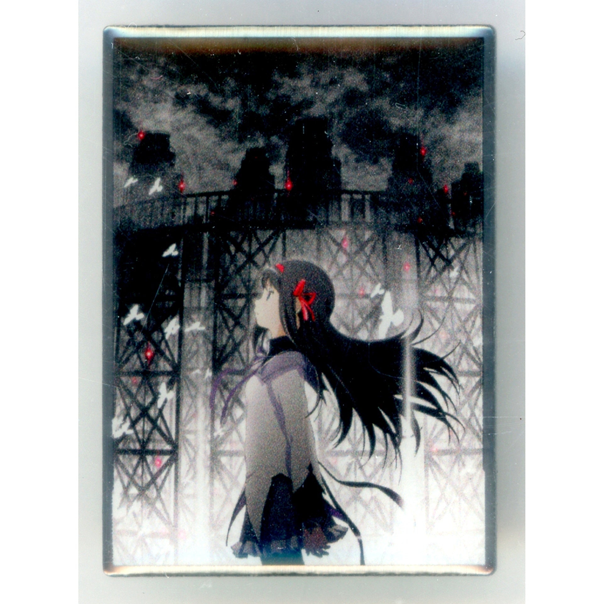 Homura Akemi Puella Magi Madoka Magica The Movie Rebellion Key Visual Pin Shaft 50th Anniv Exhibition Goods [USED]