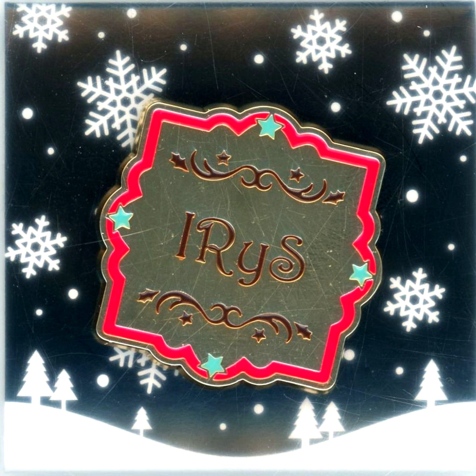 IRyS Virtual YouTuber Hololive English Happy Winter Holidays Pin Badge [USED]
