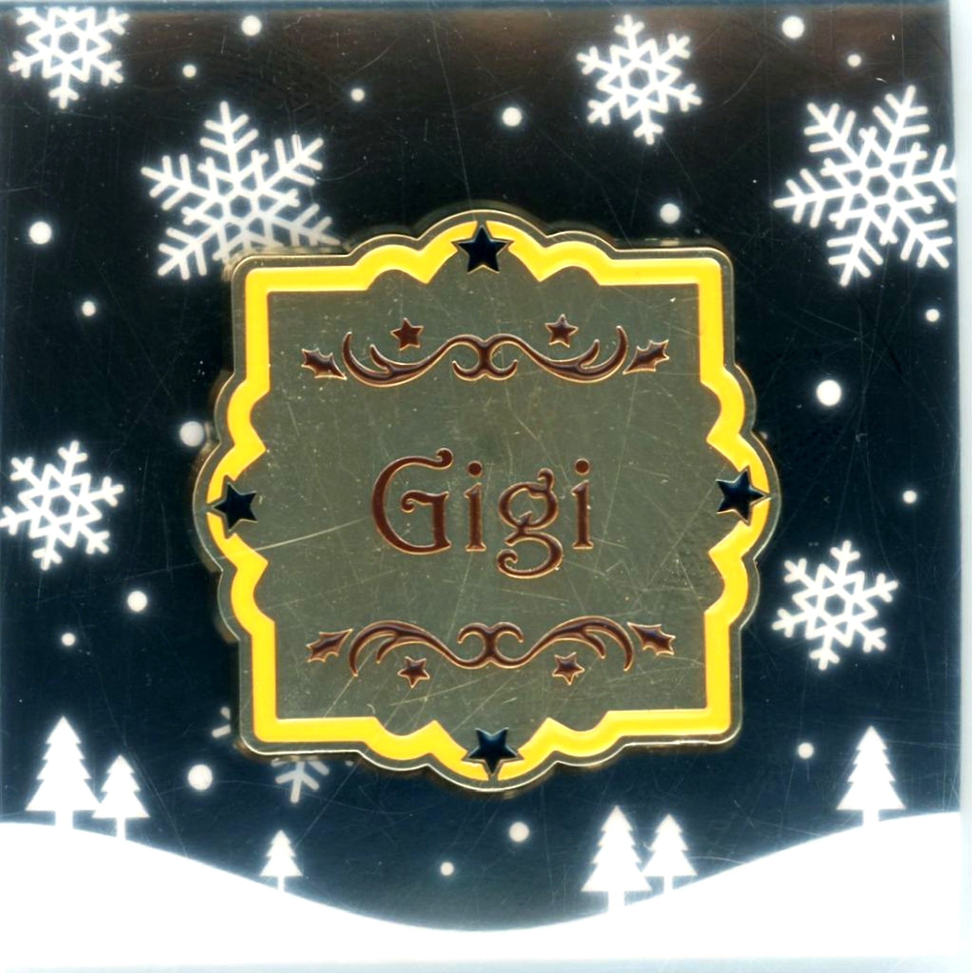 Gigi Murin Virtual YouTuber Hololive English Happy Winter Holidays Pin Badge [USED]