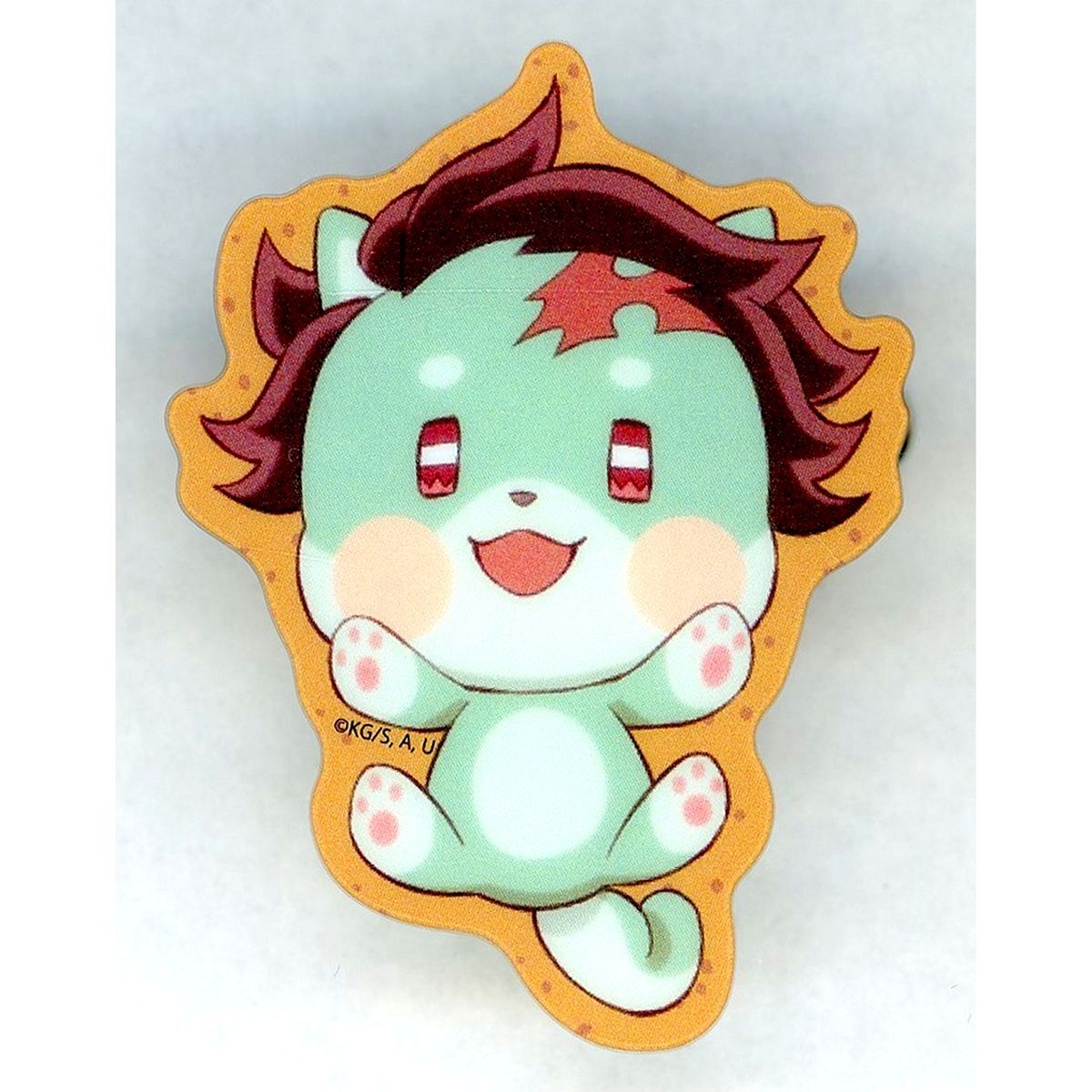 Tanjiro Kamado Demon Slayer: Kimetsu no Yaiba x ufotable Cafe x Machi Asobi CAFE Valentine's & White Day Event 2026 To you Period Random Animal Cookie Button A [USED]
