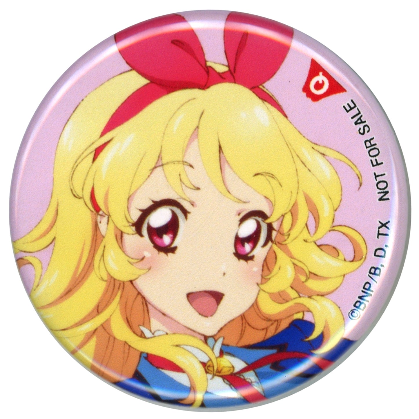 Ichigo Hoshimiya Button Stamp Rally Bonus Aikatsu! Series x Fuji-Q Highland 5th Anniversary Event [USED]