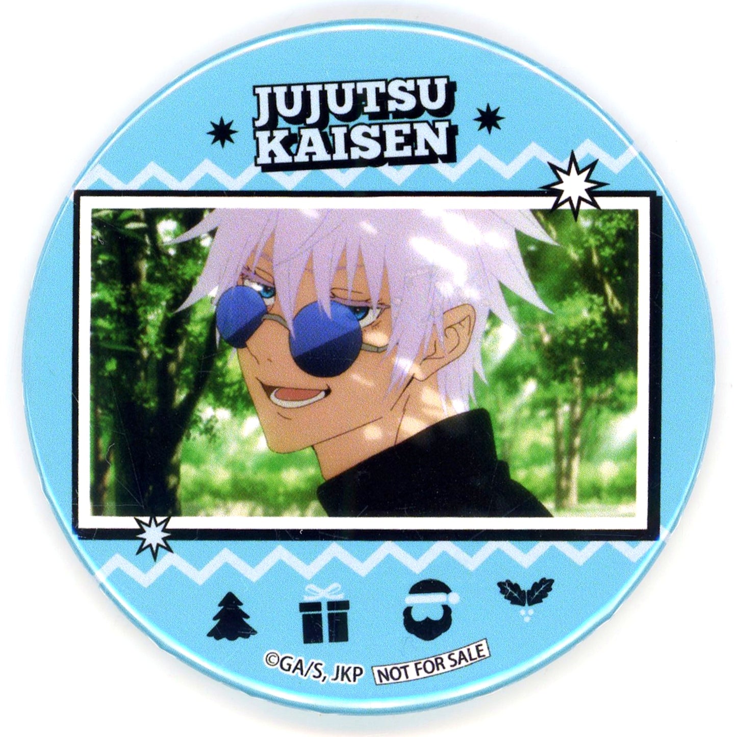 Satoru Gojo Scene Shot Hidden Inventory Premature Death Ver. Jujutsu Kaisen x Priroll Original Button Xmas Pri-cake 2023 Purchase Bonus [USED]