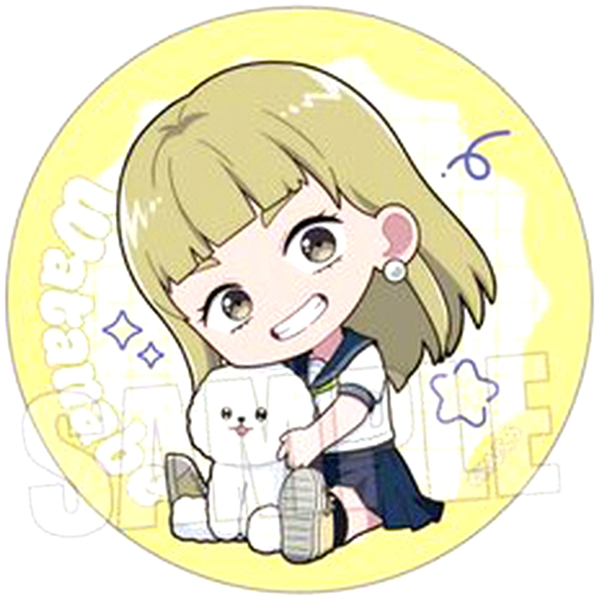 Manami Watanabe You and I Are Polar Opposites Trading Button Gyugyutto [USED]