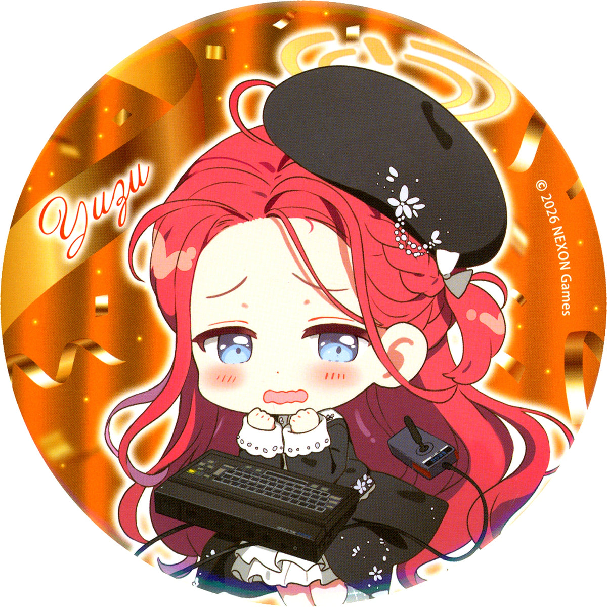 Yuzu Hanaoka Mini Character E Prize Big Button Blue Archive Sega Lucky Kuji [USED]