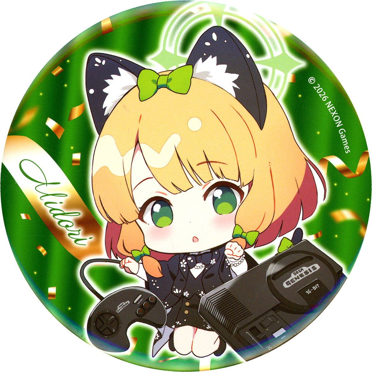 Midori Saiba Mini Character E Prize Big Button Blue Archive Sega Lucky Kuji [USED]