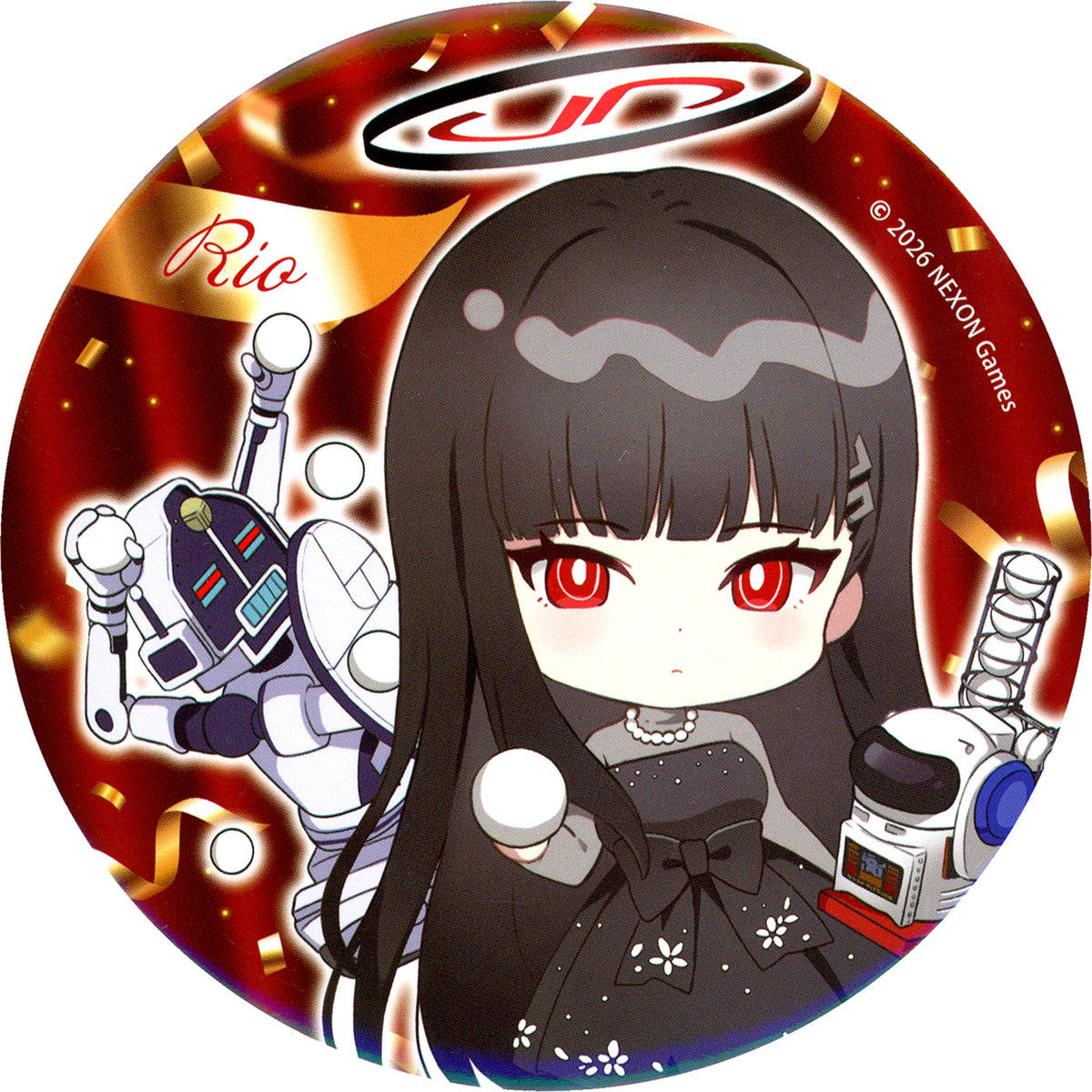 Rio Tsukatsuki Mini Character E Prize Big Button Blue Archive Sega Lucky Kuji [USED]