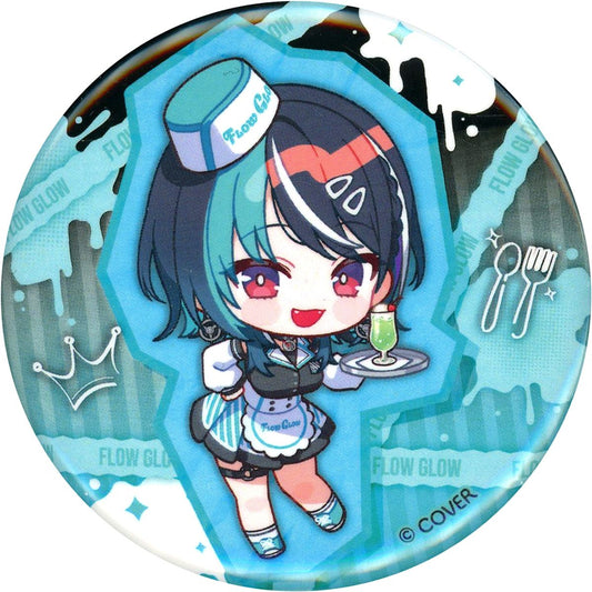 Rindo Chihaya, FLOW GLOW Virtual YouTuber Holo Live Mini Chara TOWER RECORDS CAFE FLOW GLOW Spring has come Trading Can Badge Cafe Ver [USED]