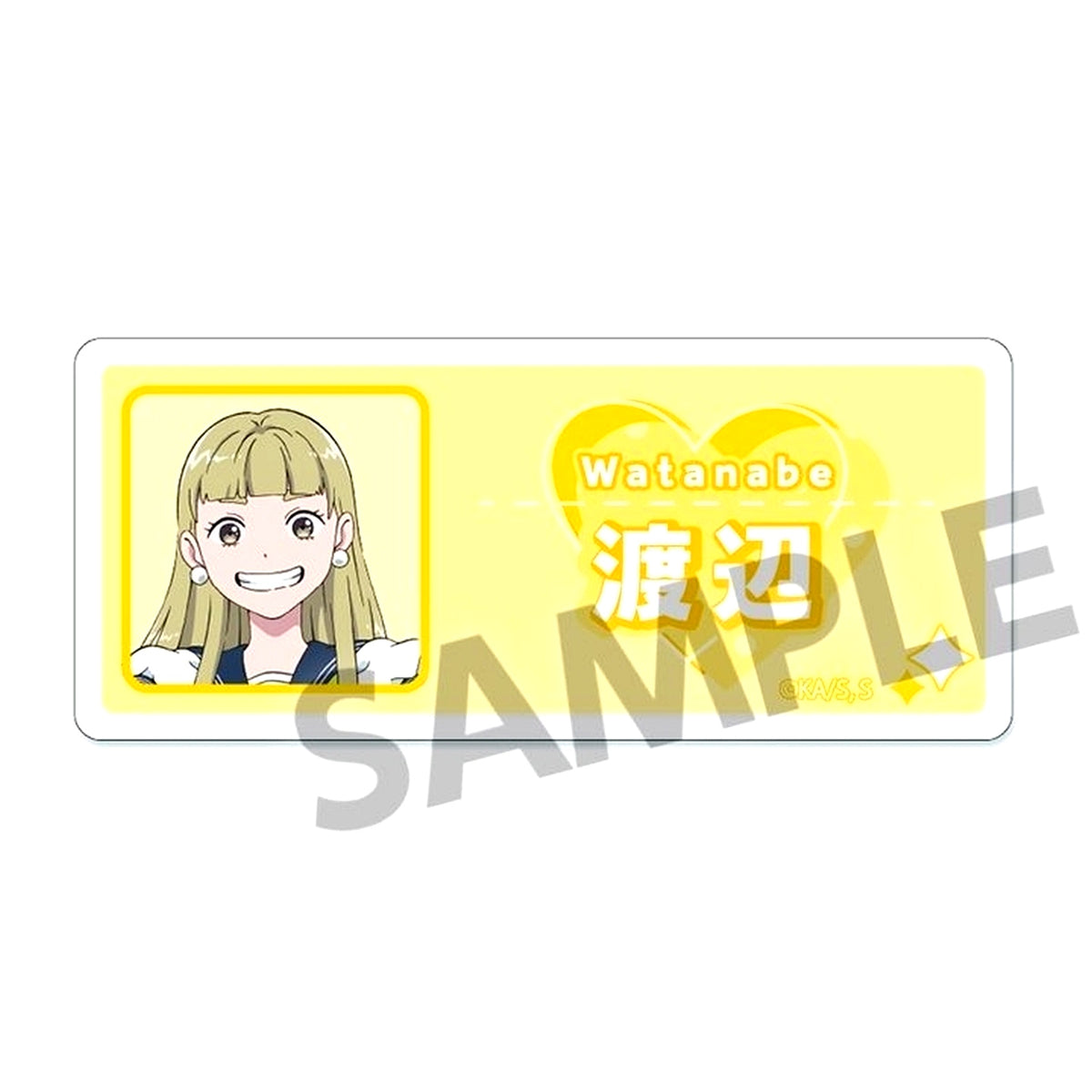 Manami Watanabe You and I Are Polar Opposites Acrylic Name Badge [USED]